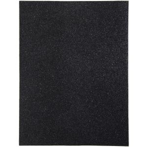 Glitter Foam Sheet 9X12 2mm-Black (Pack of 6)