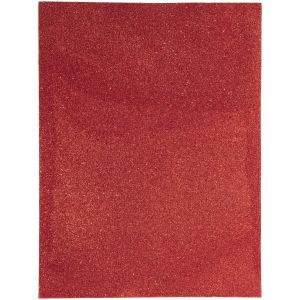 Glitter Foam Sheet 9X12 2mm-Red (Pack of 6)