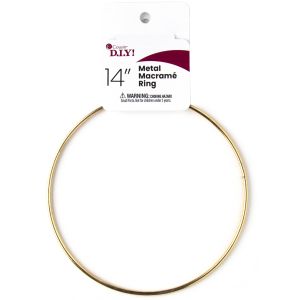 Metal Macrame Ring 14-Gold (Pack of 3)