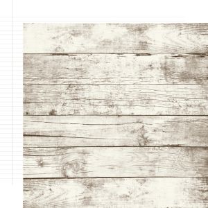 Simple Stories Color Vibe Double-Sided Cardstock 12 X12 -Aspen/White Notebook, Pack of 25