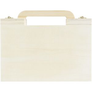 Wood Storage Case With Handle 8.1- (Pack of 3)