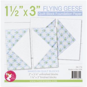 It\'s Sew Emma Quilt Block Foundation Paper-1.5X3 Flying Geese (Pack of 2)