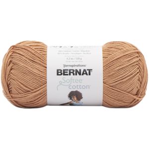 Bernat Softee Cotton Yarn-Sandstone (Pack of 3)
