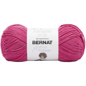 Bernat Softee Cotton Yarn-Fuschia (Pack of 3)