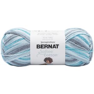 Bernat Softee Cotton Yarn-Blue Waves (Pack of 3)