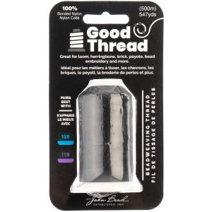 John Bead Good Thread 500m Spool-Black (Pack of 3)
