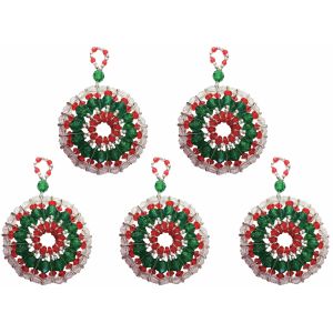 Design Works Beaded Ornament Kit 2.5 Set of 5-Winter Whirl (Pack of 1)
