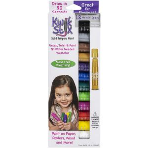 Kwik Stix Tempera Paint 12/Pkg-Metalix Colors (Pack of 1)