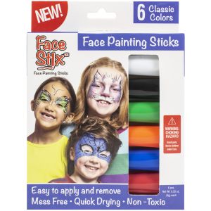 Kwik Stix Face Paint Stix 6/Pkg- (Pack of 3)