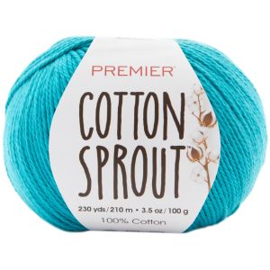 Premier Yarns Cotton Sprout Yarn-Teal (Pack of 3)