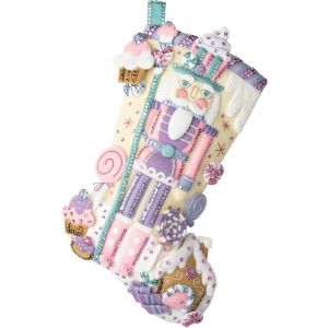 Bucilla Felt Stocking Applique Kit 18 Long-Nutcracker Sweet (Pack of 1)
