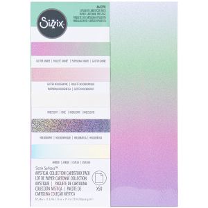 Sizzix Surfacez Opulent Cardstock Pack 8X11.5 50/Pkg-Iridescent (Pack of 1)