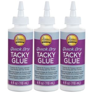 Aleene\'s Quick Dry Tacky Glue 4oz 3/Pkg- (Pack of 2)