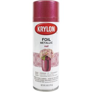 Krylon(R) Premium Metallic Foil Spray Paint 6oz-Red (Pack of 1)