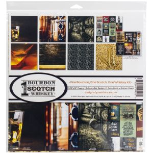 Reminisce Collection Kit 12X12-One Bourbon, One Scotch, One Whiskey (Pack of 3)