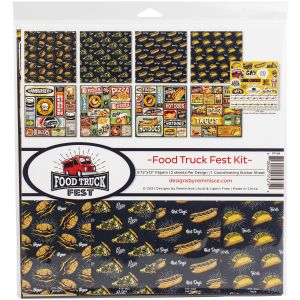 Reminisce Collection Kit 12X12-Food Truck Fest (Pack of 3)