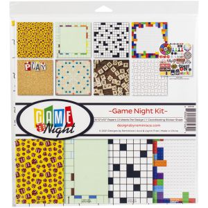 Reminisce Collection Kit 12X12-Game Night (Pack of 3)