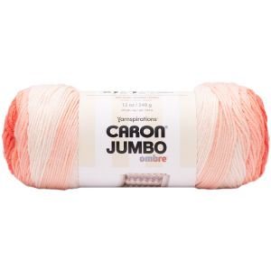 Caron Jumbo Print Ombre Yarn-Salmon (Pack of 2)