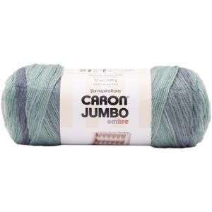 Caron Jumbo Print Ombre Yarn-White Water (Pack OF 2)