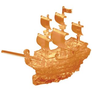 3-D Licensed Crystal Puzzle - Pirate Ship (brown)