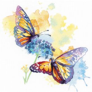 RIOLIS Counted Cross Stitch Kit 11.75x11.75-Colorful Flight (14 Count)