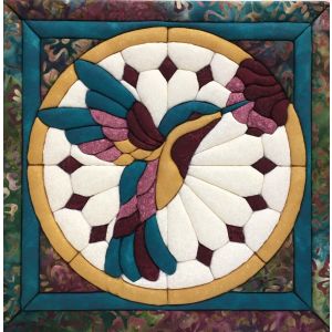 Quilt-Magic No Sew Wall Hanging Kit-Hummingbird (Pack of 1)