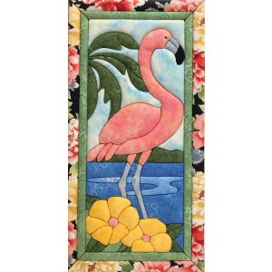 Quilt-Magic No Sew Wall Hanging Kit-Flamingo (Pack of 1)