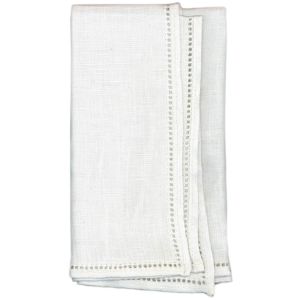 Lacis Linen Handkerchief 11X11 12/Pkg-Single Spoke Hemstitch (Pack of 1)