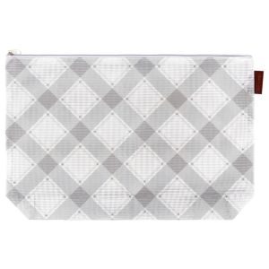 It\'s Sew Emma Mad For Plaid Project Bag-Charcoal (Pack of 1)