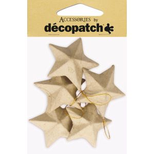 Decopatch Holiday Pack Of Stars 5/Pkg- (Pack of 2)