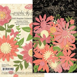 Graphic 45 Staples Flower Assortment-Shades Of Pink (Pack of 2)
