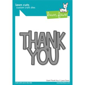 Lawn Cuts Custom Craft Die-Giant Thank You (Pack of 1)