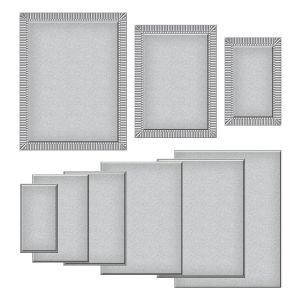 Spellbinders Etched Dies By Becca Feeken-Fluted Classics Rectangles (Pack of 1)