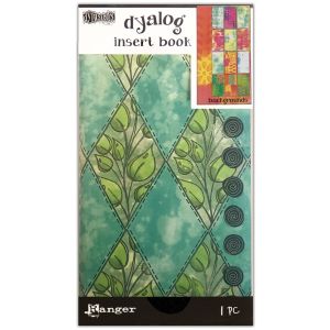 Dyan Reaveley\'s Dylusions Dyalog Insert Book 4.375X8.25-Backgrounds #3,2 Pk