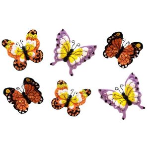 Bucilla Felt Ornaments Applique Kit Set Of 6-Butterfly Garden (Pack of 1)