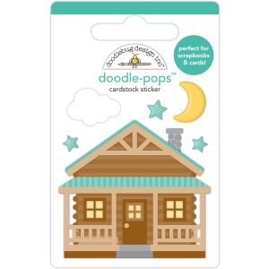 Doodlebug Doodle-Pops 3D Stickers-Cabin Fever (Pack of 6)