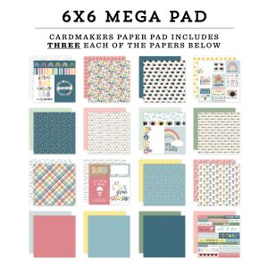 Echo Park Double-Sided Mega Paper Pad 6X6 48/Pkg-New Day (Pack of 1)