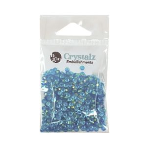 Buttons Galore Crystalz Clear Flat Back Gems-Carribbean (Pack OF 6)