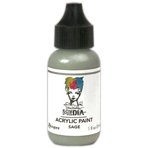 Dina Wakley Media Acrylic Paint 1oz-Sage (Pack OF 3)