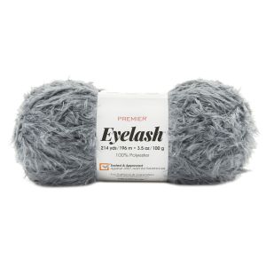 Premier Yarns Eyelash Yarn-Charcoal (Pack of 3)