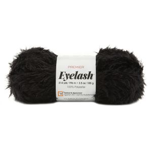 Premier Yarns Eyelash Yarn-Black (Pack of 3)