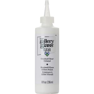 FolkArt Gallery Glass Paint 8oz-Crystal Clear (Pack of 1)
