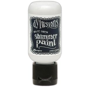 Dylusions Shimmer Paint 1oz-White Linen (Pack of 3)