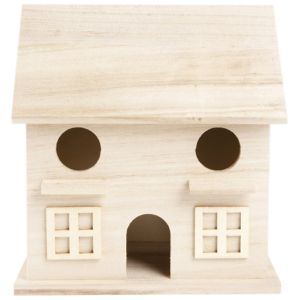 CousinDIY Unfinished Wood Birdhouse 6.5x6.8x4.5-Camilla (Pack of 3)