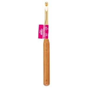 Susan Bates Silvalume Bamboo Handle Aluminum Crochet Hook-Size J10/6mm,3 Pk