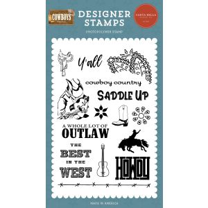Cowboys Stamps-Saddle Up (Pack of 1)