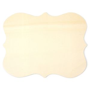 CousinDIY Unfinished Wood Shape-Scroll Edge Rectangle (Pack of 12)