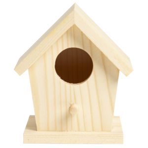 CousinDIY Unfinished Wood Birdhouse-Single Hole (Pack of 6)