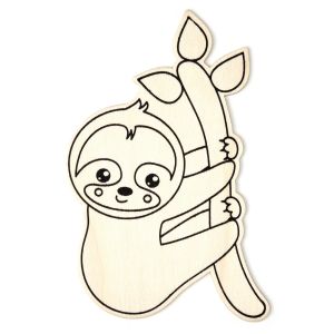 CousinDIY MDF Shape-Sloth (Pack of 12)
