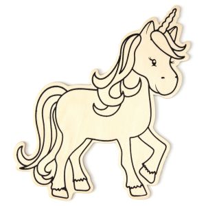 CousinDIY MDF Shape-Unicorn (Pack of 12)